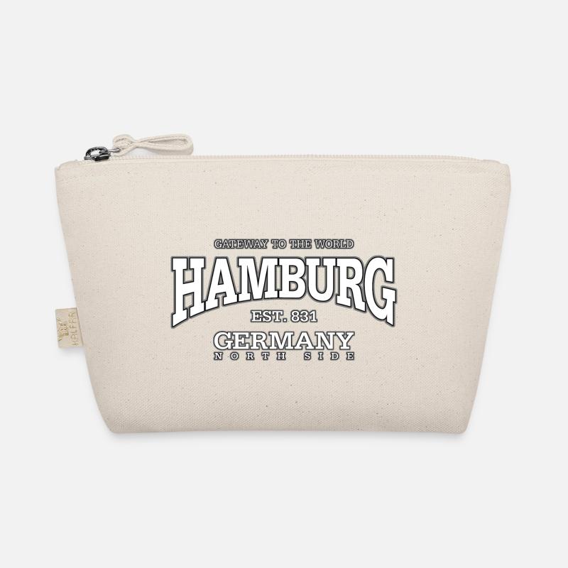 Hamburg (white) - Bio-Täschchen - Natur