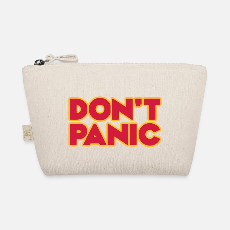 Don't Panic 2zeilig - Bio-Täschchen - Natur