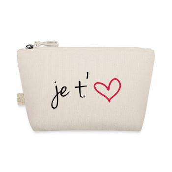 Je t'aime - Organic Pouch - nature - Front