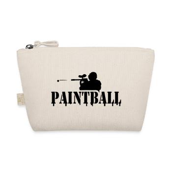 Paintball Logo modern - Bio-Täschchen - Natur - Vorne