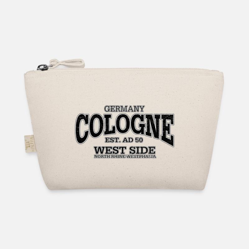 Köln Cologne (black oldstyle) Bio-Täschchen