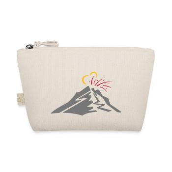 Volcan - dessin au trait de vecteur, cadeau - Trousse biologique - nature - Devant