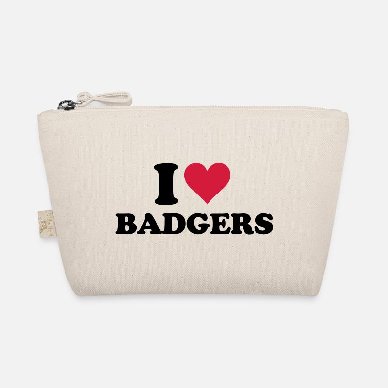 I Heart Badgers Bio-Täschchen