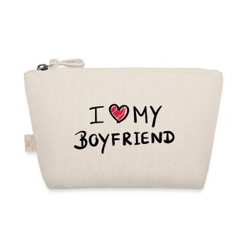i love my boyfriend - design - Bio-Täschchen - Natur - Vorne