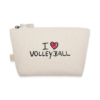 i_love_volleyball__f2 - Bio-Täschchen - Natur - Vorne