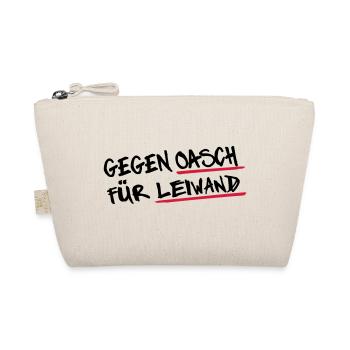 Oaschleiwand 2 - Bio-Täschchen - Natur - Vorne