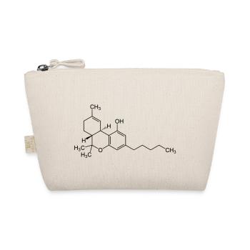 THC Molekül - Bio-Täschchen - Natur - Vorne