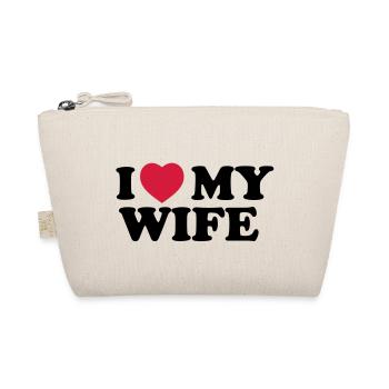 I love my wife - Organic Pouch - nature - Front