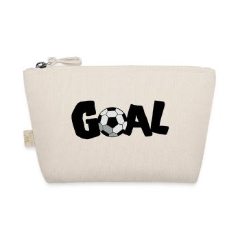 soccer ball goal! FOOTBALL! - Organic Pouch - nature - Front