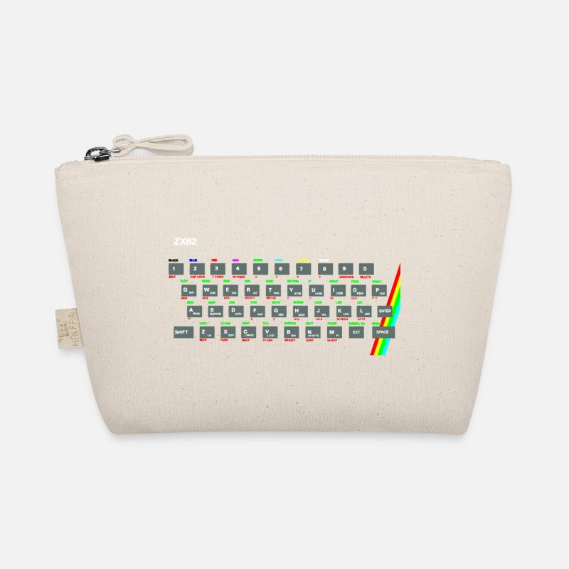 ZX81 (Zed-Ex) Spectrum Keyboard - Bio-Täschchen - Natur