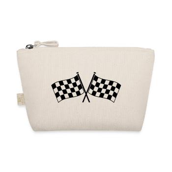 Deux drapeaux à damier vainqueur de la course - Trousse biologique - nature - Devant