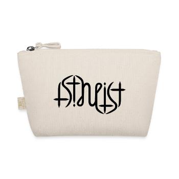 Atheist Ambigram - Original - Bio-Täschchen - Natur - Vorne