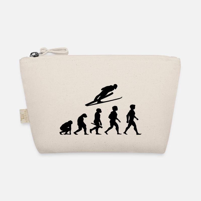 Evolution Ski long jump ski flying ski jumping - Organic Pouch - nature