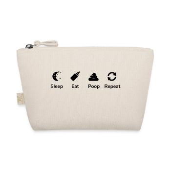 Sleep Eat Poop Repeat - Bio-Täschchen - Natur - Vorne