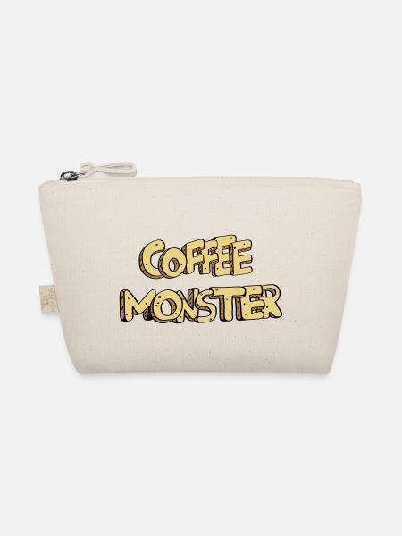 textcoffee_monster - Bio-Täschchen - Natur - Vorne