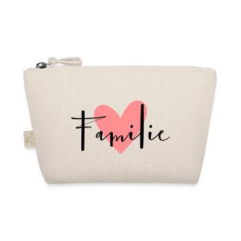 Famille coeur amour devise amitié - Trousse biologique - nature - Devant