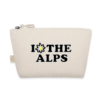 I love the Alps - Bio-Täschchen - Natur - Vorne