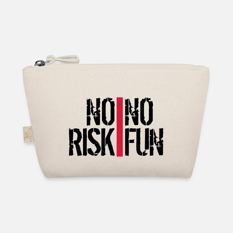 bars stripes spontaneous font no risk no fun spr Organic Pouch