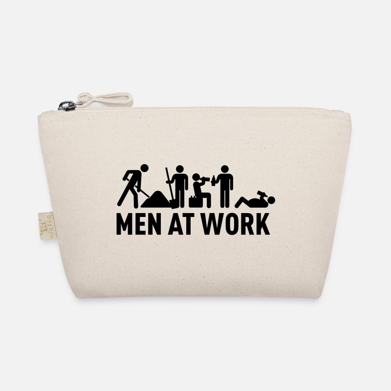 men at work - männer bei der arbeit - bauarbeiter Bio-Täschchen