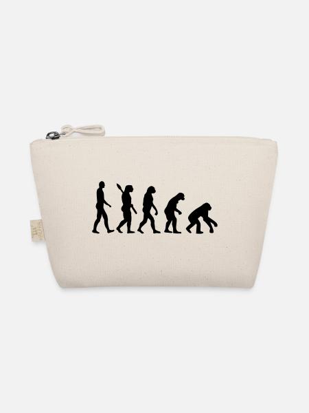 Evolution backwards - Organic Pouch - nature - Front