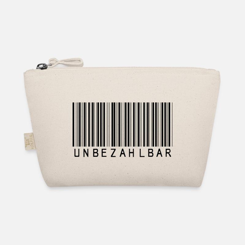 Barcode "Priceless" black Organic Pouch