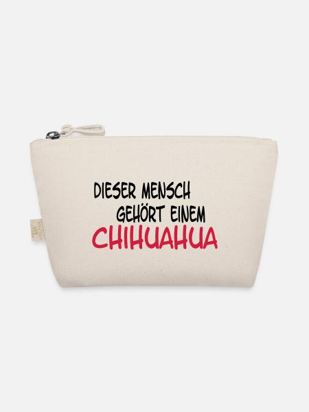 mensch chihuahua - Bio-Täschchen - Natur