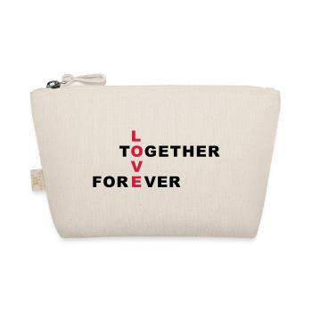 Love together forever - Organic Pouch - nature - Front