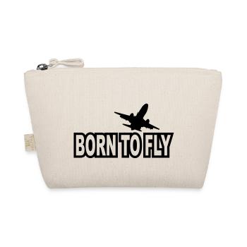 born to fly - Bio-Täschchen - Natur - Vorne