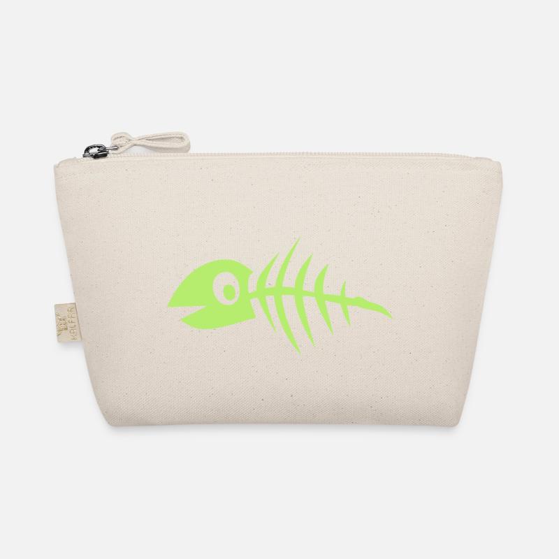 Fisch Fisch Knochenkamm fischgrate1 Bio-Täschchen