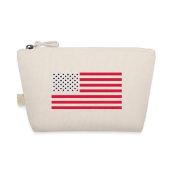 USA Flagge - Flagge der Vereinigten Staaten - Bio-Täschchen - Natur - Vorne