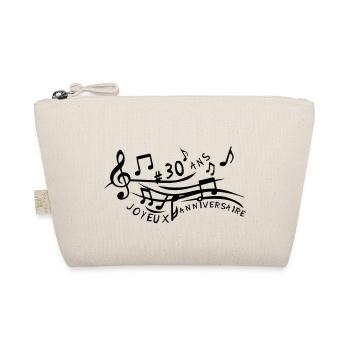 30 ans partition musicale anniversaire - Trousse biologique - nature - Devant