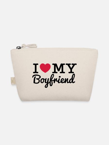 i love my boy - Organic Pouch - nature - Front