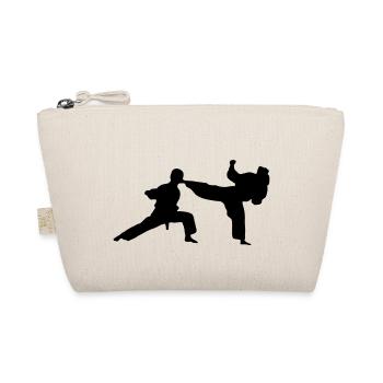 kung fu karate fighting - Organic Pouch - nature - Front