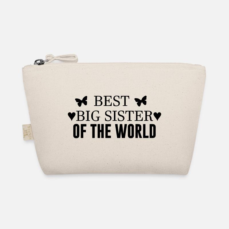 Beste Schwester - Bio-Täschchen - Natur