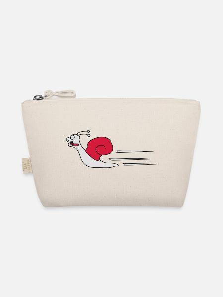 Fast Snail - Organic Pouch - nature - Front