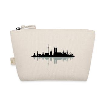 Skyline München Spiegelung - Bio-Täschchen - Natur - Vorne