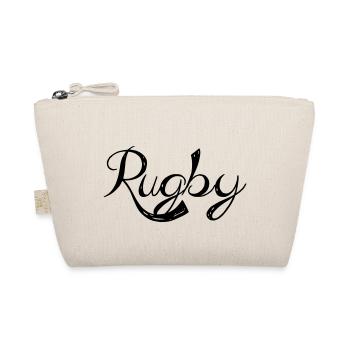 Ein Rugby- - Bio-Täschchen - Natur - Vorne