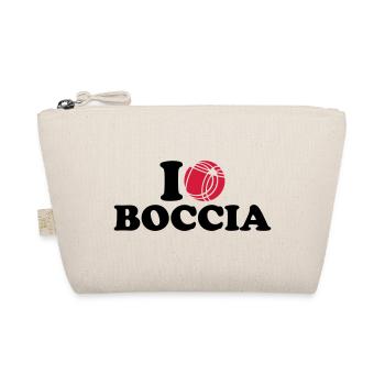 I love Boccia - Organic Pouch - nature - Front