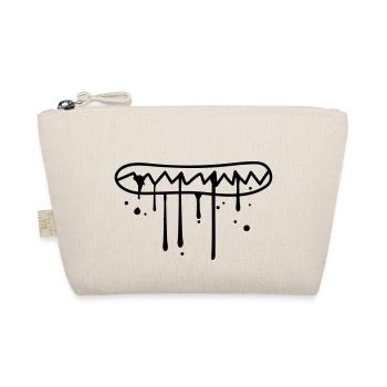 drool spit eat hunger face bite zaeh - Organic Pouch - nature - Front