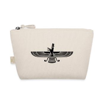 Faravahar, Zarathustra, Symbol of Higher Spirit - Organic Pouch - nature - Front
