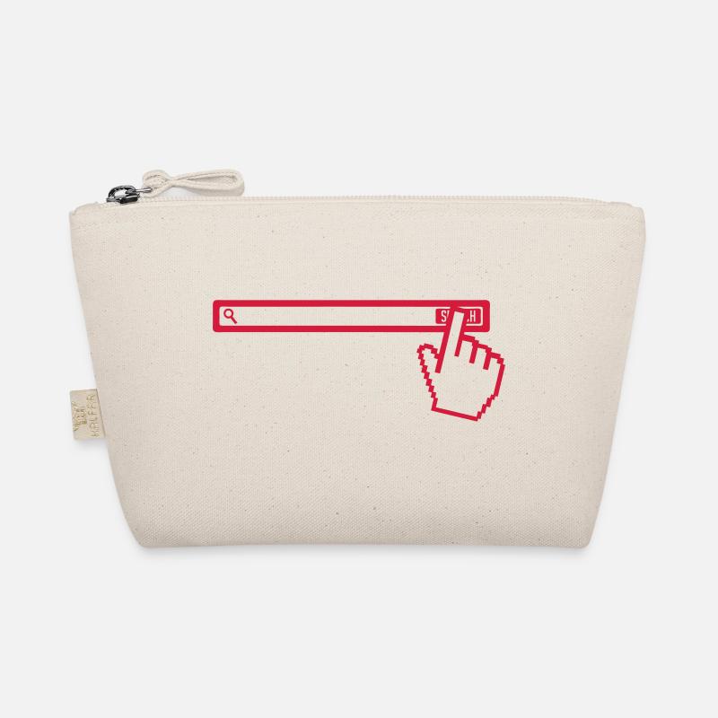 add text search bar pointer Organic Pouch