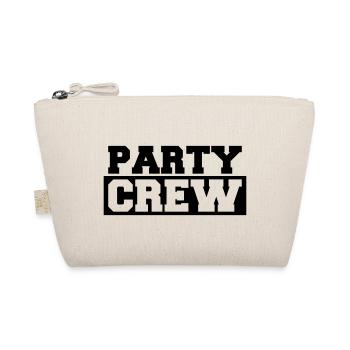 Party Crew Text Stempel für coole Freunde Teams - Bio-Täschchen - Natur - Vorne