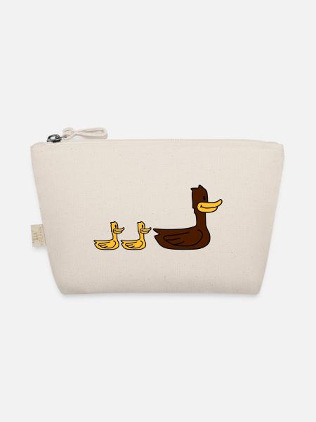 Duck Family - Organic Pouch - nature - Front