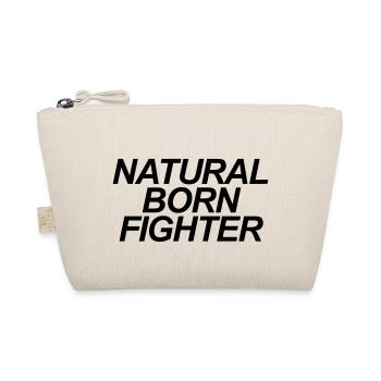 natural born fighter brazilian jiu jitsu - Organic Pouch - nature - Front