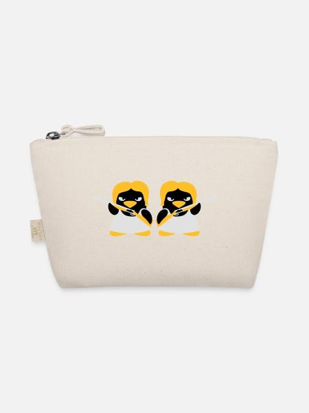 Shotgun Penguin Girls - Organic Pouch - nature - Front