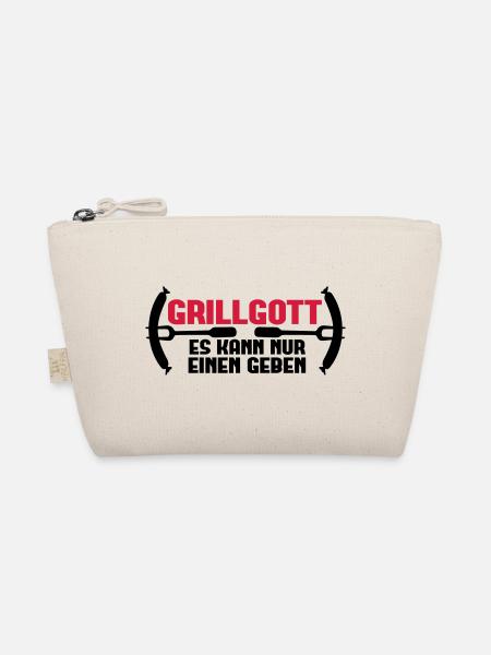 Grillgott - es kann nur einen geben - Bio-Täschchen - Natur - Vorne