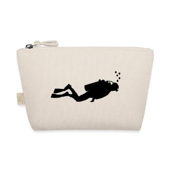 Taucher Diver Tauchen Sport Wasser Hobby - Bio-Täschchen - Natur - Vorne