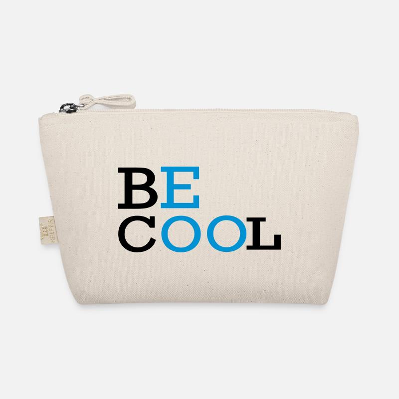 BE COOL text logo Organic Pouch