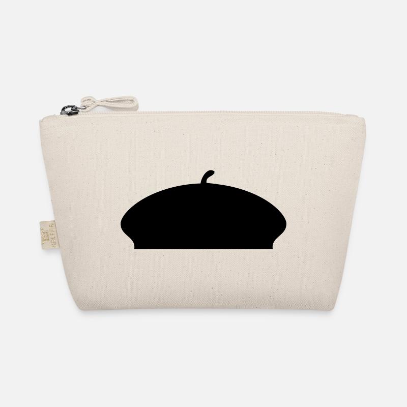French Beret Hat - Organic Pouch - nature