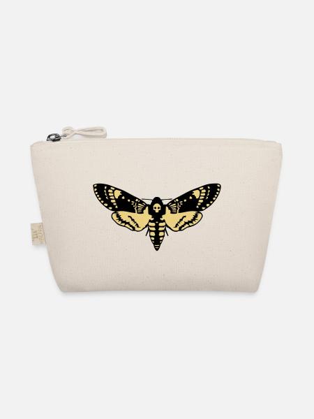 Sphinx Schädel butterfly skull - Bio-Täschchen - Natur - Vorne